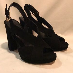 Michael Kors Becky Platform Suede Heels